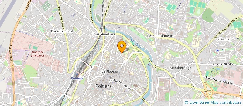 localisation de l'entreprise MADAME GABRIELLE BLET  POITIERS