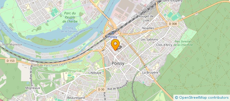 localisation de l'entreprise MADAME GABRIELLE BOUTILLIER  POISSY