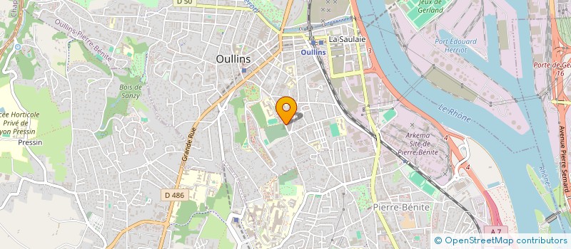 localisation de l'entreprise MADAME GABRIELLE BREUIL  OULLINS-PIERRE-BENITE
