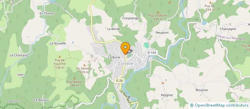 localisation de l'entreprise MADAME GABRIELLE BROUWER à CORREZE