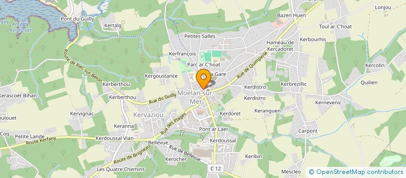 localisation de l'entreprise MADAME GABRIELLE CABILLIC  MOELAN-SUR-MER