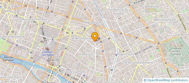 localisation de l'entreprise MADAME GABRIELLE CARTEAU à PARIS