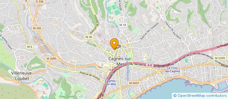 localisation de l'entreprise MADAME GABRIELLE CHABANIS à CAGNES-SUR-MER