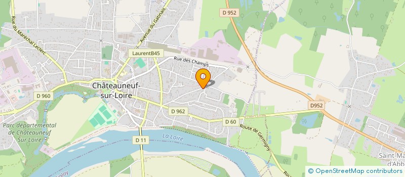 localisation de l'entreprise MADAME GABRIELLE CHAILLEUX  CHATEAUNEUF-SUR-LOIRE