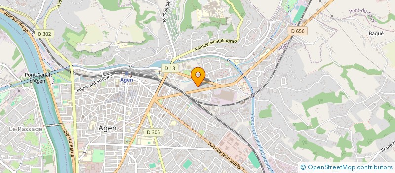 localisation de l'entreprise MADAME GABRIELLE CHATAIN  AGEN