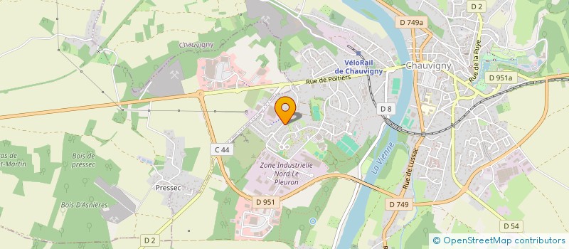 localisation de l'entreprise MADAME GABRIELLE CHAUVET  CHAUVIGNY