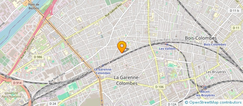 localisation de l'entreprise MADAME GABRIELLE CLAVIER  COLOMBES