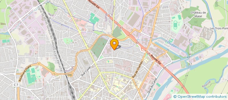 localisation de l'entreprise MADAME GABRIELLE COTTON  ROANNE