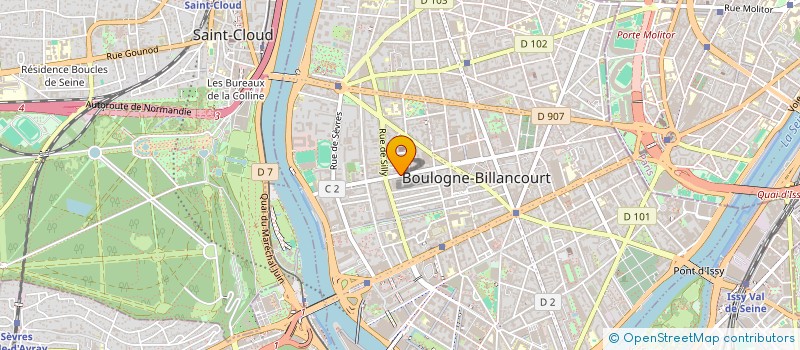 localisation de l'entreprise MADAME GABRIELLE DE MIL  BOULOGNE-BILLANCOURT