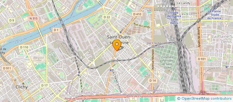 localisation de l'entreprise MADAME GABRIELLE DE PERTHUIS à SAINT-OUEN-SUR-SEINE