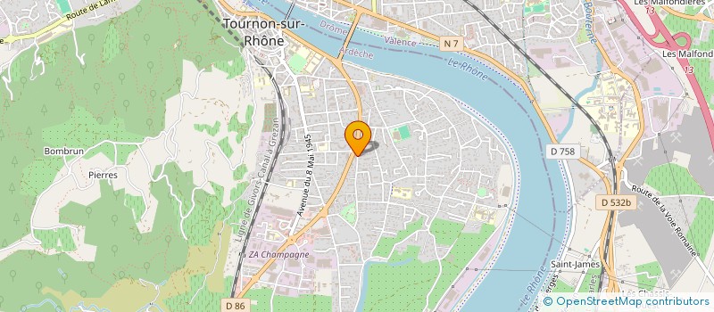 localisation de l'entreprise MADAME GABRIELLE DE SOUSA à TOURNON-SUR-RHONE