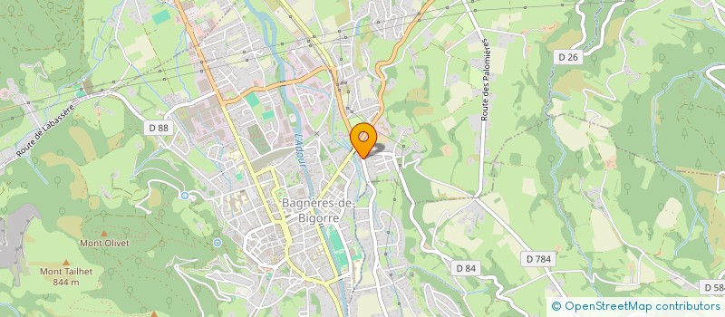 localisation de l'entreprise MADAME GABRIELLE DEJEANNE  BAGNERES-DE-BIGORRE