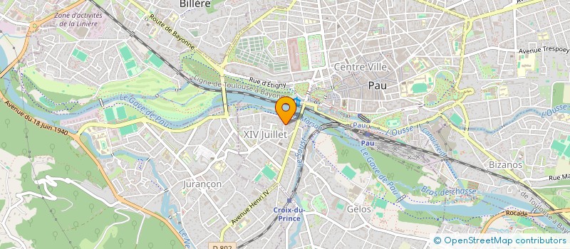 localisation de l'entreprise MADAME GABRIELLE DOUCINET DARRIEUMERLOU à PAU