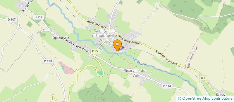 localisation de l'entreprise MADAME GABRIELLE DUQUESNE  SAINT-VAAST-D'EQUIQUEVILLE