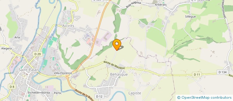 localisation de l'entreprise MADAME GABRIELLE EGOZCUE  AMENDEUIX-ONEIX