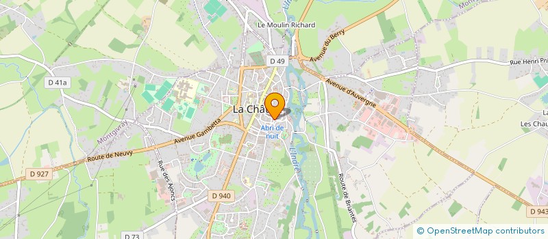 localisation de l'entreprise MADAME GABRIELLE FERREC à LA CHATRE