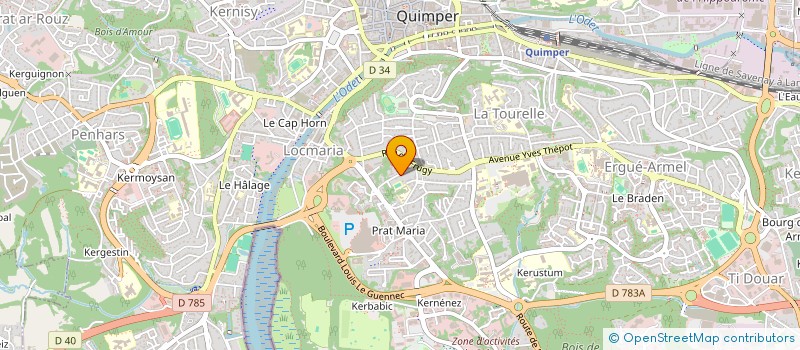 localisation de l'entreprise MADAME GABRIELLE FOURNY à QUIMPER