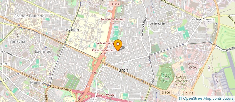 localisation de l'entreprise MADAME GABRIELLE FRAPAISE  BRON