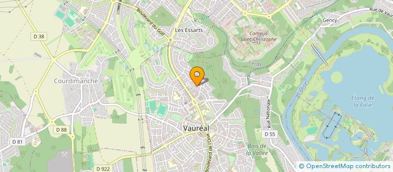 localisation de l'entreprise MADAME GABRIELLE FRITSCHY  VAUREAL