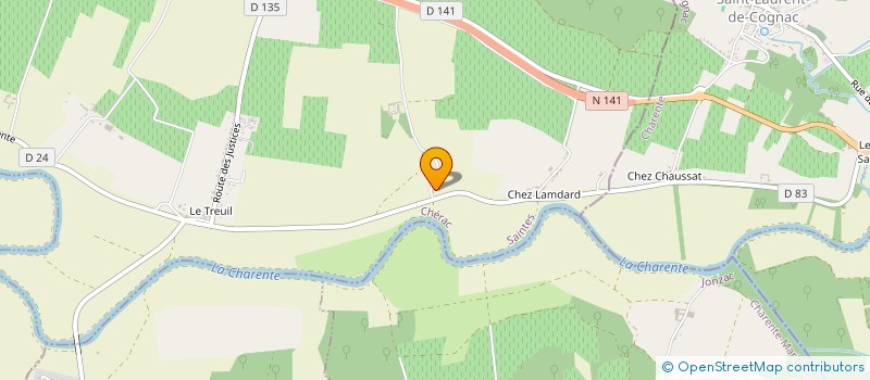 localisation de l'entreprise MADAME GABRIELLE GAY  CHERAC