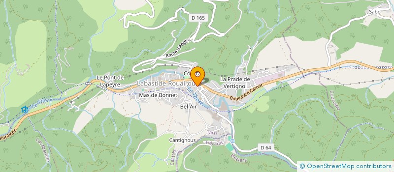 localisation de l'entreprise MADAME GABRIELLE GEORGE à LABASTIDE-ROUAIROUX