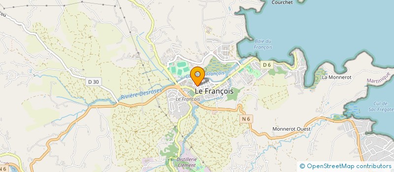 localisation de l'entreprise MADAME GABRIELLE GLOMBARD à LE FRANCOIS