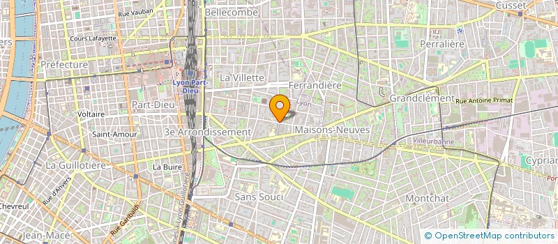 localisation de l'entreprise MADAME GABRIELLE GRAU  LYON