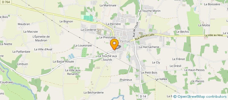 localisation de l'entreprise MADAME GABRIELLE HERCELIN  PEILLAC