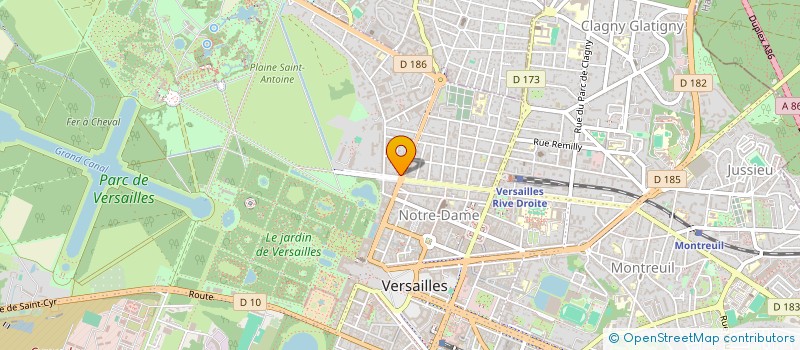localisation de l'entreprise MADAME GABRIELLE HODARA à VERSAILLES