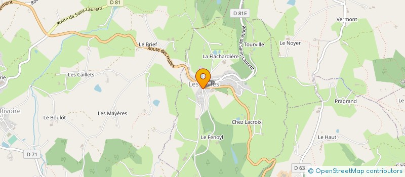 localisation de l'entreprise MADAME GABRIELLE JULLIEN à SAINTE-FOY-L'ARGENTIERE