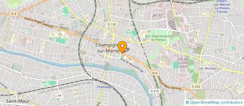 localisation de l'entreprise MADAME GABRIELLE KERGROACH  CHAMPIGNY-SUR-MARNE