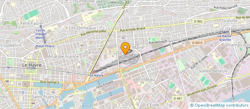 localisation de l'entreprise MADAME GABRIELLE LABARRE à LE HAVRE