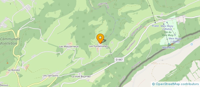 localisation de l'entreprise MADAME GABRIELLE LAMBERT  MONTLEBON