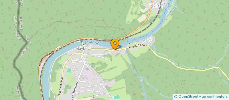 localisation de l'entreprise MADAME GABRIELLE LAURENT  HAYBES