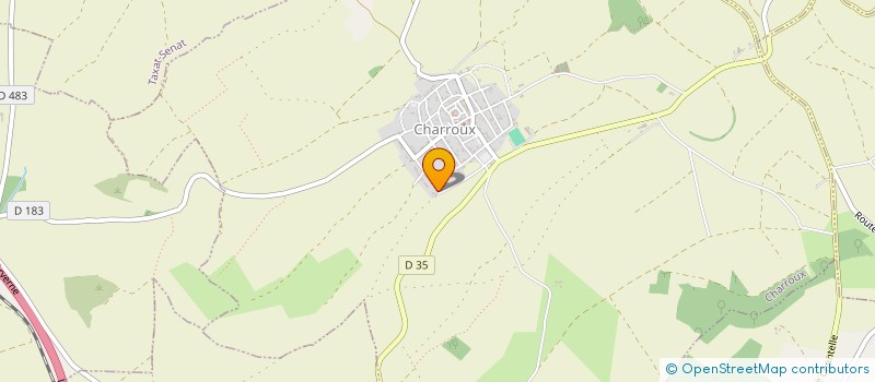 localisation de l'entreprise MADAME GABRIELLE LAURENT  CHARROUX