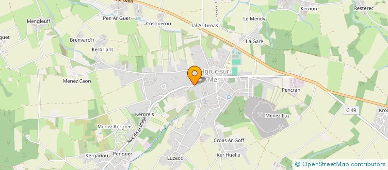 localisation de l'entreprise MADAME GABRIELLE LE GAC  TELGRUC-SUR-MER