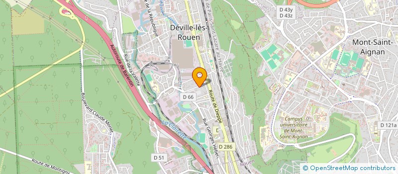 localisation de l'entreprise MADAME GABRIELLE LE TERTRE  DEVILLE-LES-ROUEN