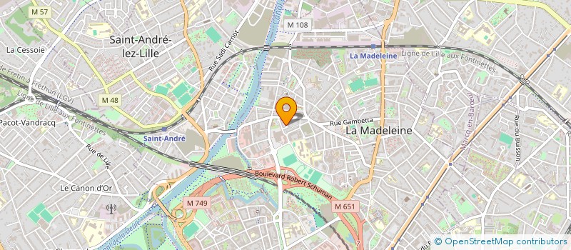 localisation de l'entreprise MADAME GABRIELLE LECLERCQ à LA MADELEINE