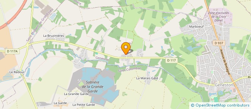 localisation de l'entreprise MADAME GABRIELLE LELOUP  GENESTON