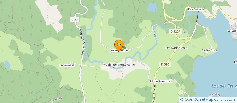 localisation de l'entreprise MADAME GABRIELLE LENDORMY à MONTSAUCHE LES SETTONS