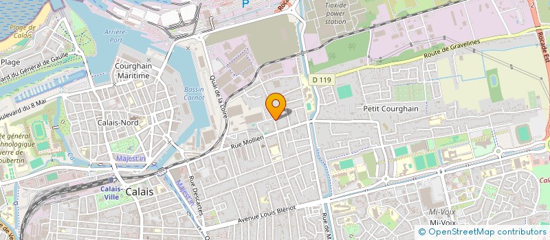 localisation de l'entreprise MADAME GABRIELLE LESUR  CALAIS