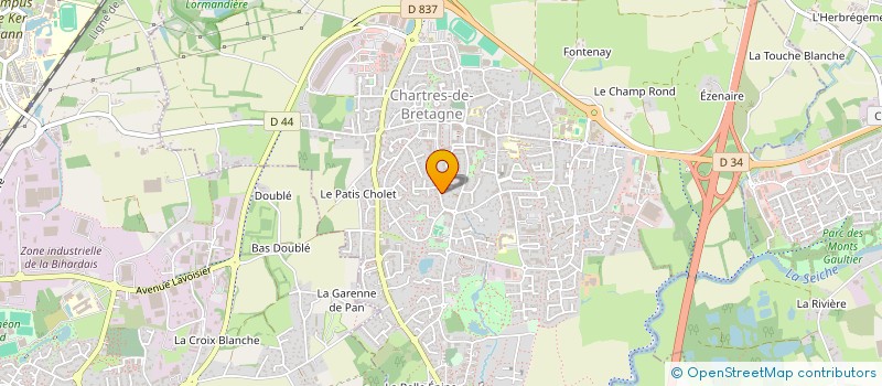 localisation de l'entreprise MADAME GABRIELLE LOUVEL  CHARTRES-DE-BRETAGNE