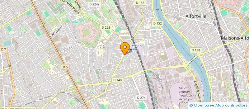 localisation de l'entreprise MADAME GABRIELLE LUPON  VITRY-SUR-SEINE