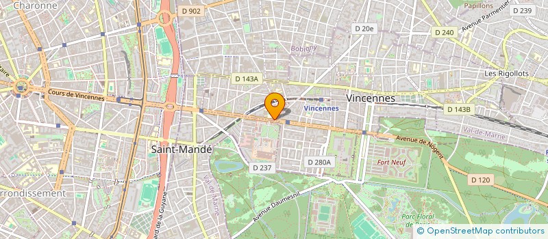 localisation de l'entreprise MADAME GABRIELLE MAHOUN à VINCENNES