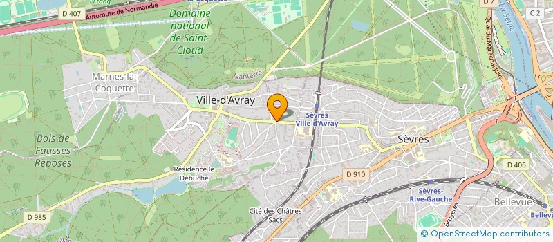 localisation de l'entreprise MADAME GABRIELLE MARCOMBES  VILLE-D'AVRAY