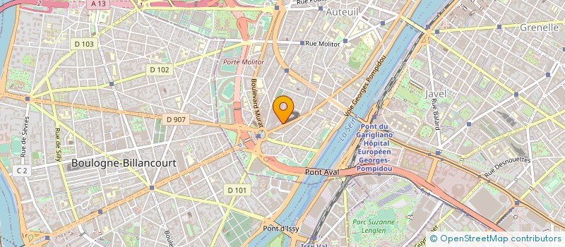 localisation de l'entreprise MADAME GABRIELLE MARTY à PARIS