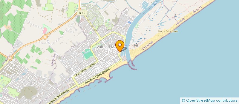 localisation de l'entreprise MADAME GABRIELLE MASCARO  VALRAS-PLAGE