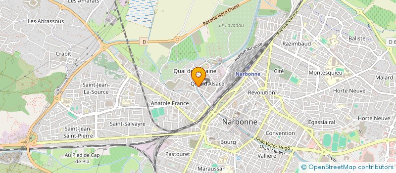 localisation de l'entreprise MADAME GABRIELLE MAZET  NARBONNE