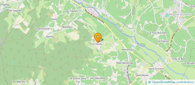 localisation de l'entreprise MADAME GABRIELLE MORILLON  QUINCIE-EN-BEAUJOLAIS