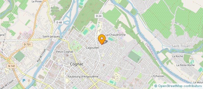 localisation de l'entreprise MADAME GABRIELLE NAUD à COGNAC